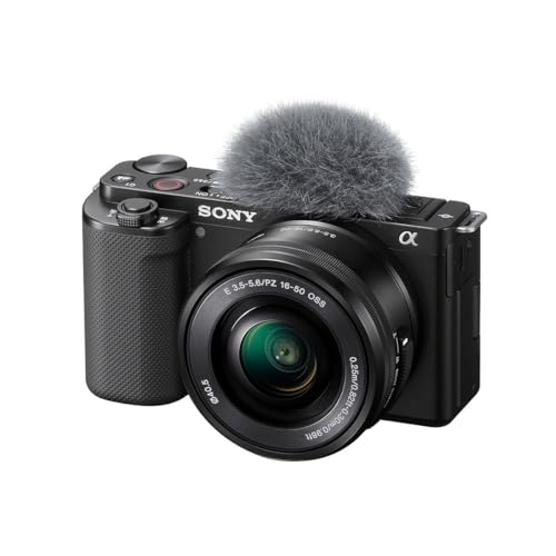 Sony Alpha ZV-E10K Interchangeable Lens Vlog Digital Camera, Large APS-C type 24.2-Megapixel Exmor CMOS Sensor With 16-50 mm Lens, 24.2MP, Black
