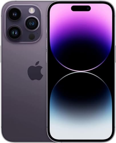 Apple (Refurbished) iPhone 14 Pro, 128GB, Deep Purple - Dual eSIM (US Version)
