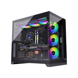 INFINIARC RTX 5070 GAMING DESKTOP PC (CUBE Case, B860 Motherboard, RTX 5070 12GB GPU, Core Ultra 7 265F CPU, 16GB DDR5 RAM, 1TB SSD M.2, 360mm ARGB Liquid Cooler, 750W Gold PSU, Windows Pro) Black