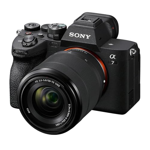 Sony Alpha 7 IV Kit (28-70mm) - Black - Mirrorless Camera - 33MP Full-Frame - 4K60p Video - 5-Axis Stabilization - BIONZ XR Processor - 759-Pt. Fast Hybrid AF - Real-time Eye AF