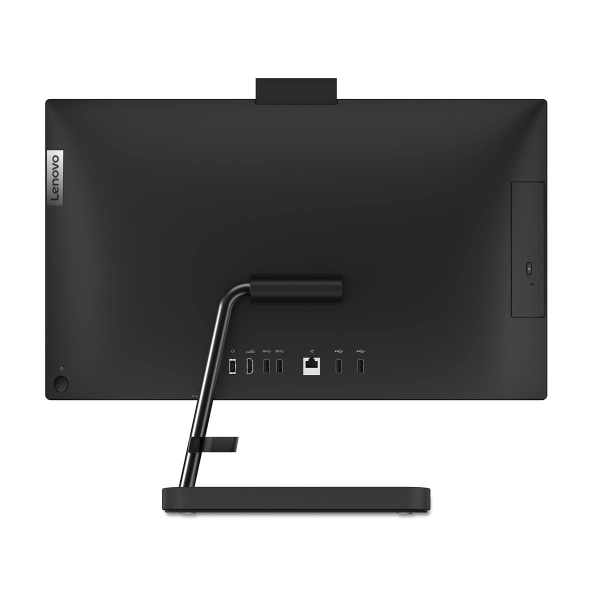 Lenovo IdeaCentre 22" FHD All-in-One Desktop , Intel Pentium Gold 7505, DVD-RW, Webcam, Wireless KB&Mouse, Win 11 Home, Black (16GB RAM | 512 GB SSD) (Upgraded)