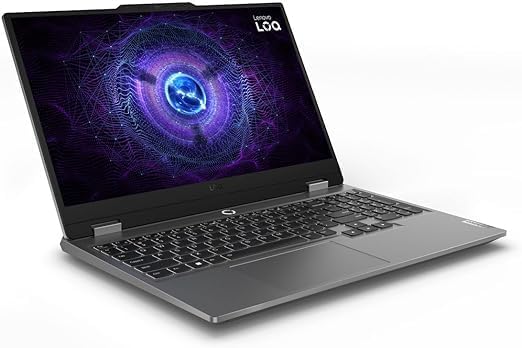 Lenovo LOQ 15IAX9 Gaming laptop with LA1 AI chip intel core i5-12450HX 12GB DDR5 ram 512GB SSD Nvidia RTX 2050 4GB, 15.6″ FHD IPS 100% sRGB 144Hz, Win11 pro, Luna Grey, Eng backlit keyboard (Upgraded)