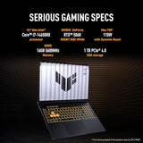 ASUS TUF F16 14th Gen Intel Core i7 14650HX Gaming Laptop Nvidia RTX 5060-8GB, WUXGA 165Hz,32GB RAM GDDR5-1TB SSD, Windows 11 Office Home 2024/Jaeger Gray FX608JMR