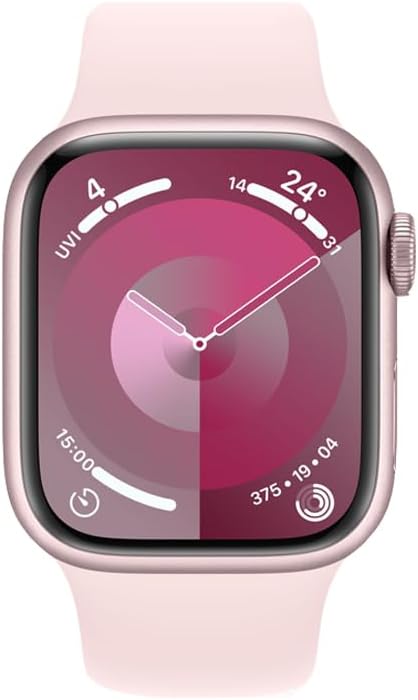 Modio MW09 Mini 36MM Smart Watch With 2 Pair Straps and Wireless Charger For Ladies and Girls Pink