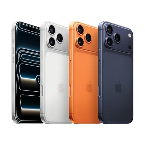 Apple (Renewed) iPhone 17 Pro-Max 256 GB 6.9-inch Display with Pro-Motion, A19 ProChip, Best Battery Life in Any iPhone Ever, ProFusion Camera System, Center Stage Front Camera; Silver