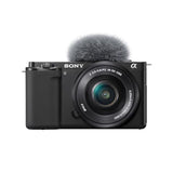 Sony Alpha ZV-E10K Interchangeable Lens Vlog Digital Camera, Large APS-C type 24.2-Megapixel Exmor CMOS Sensor With 16-50 mm Lens, 24.2MP, Black