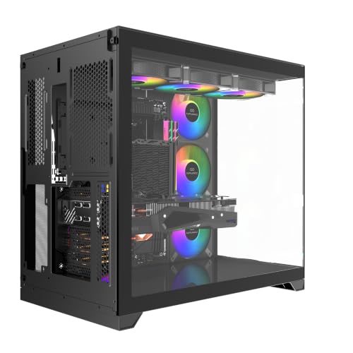 INFINIARC RTX 3050 GAMING DESKTOP PC (CUBE Case, B760 Motherboard, RTX 3050 6GB GPU, Core i5 CPU, 16GB DDR4 RAM, 1TB SSD M.2, Digital ARGB Air Cooler, 750W Gold PSU, Windows Pro), Black