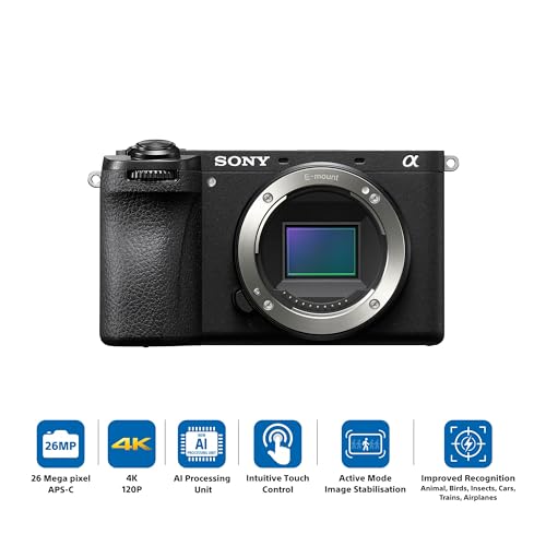 Sony Alpha ILCE-6700 APS-C Interchangeable-Lens Mirrorless Camera (Body Only) | Made for Creators | 26.0 MP | 4K 60p Recording - Black (Renewed)