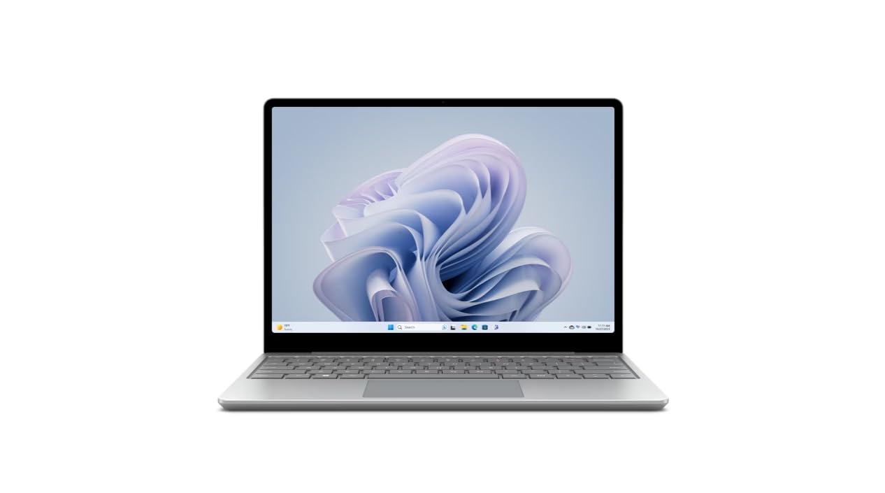 Microsoft Surface Laptop Go 3, 12.4" Touch Pixel Sense Display, Intel Core i5-1235U, 8GB RAM, 256GB SSD, Intel Iris XE Graphics, Win11, Platinum Color, Eng-Arb KB - [XK1-00032] Middle East Version