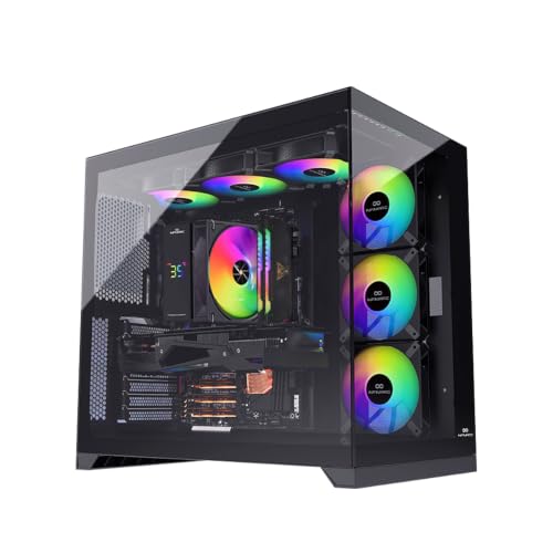 INFINIARC RTX 3050 GAMING DESKTOP PC (CUBE Case, B760 Motherboard, RTX 3050 6GB GPU, Core i5 CPU, 16GB DDR4 RAM, 1TB SSD M.2, Digital ARGB Air Cooler, 750W Gold PSU, Windows Pro), Black