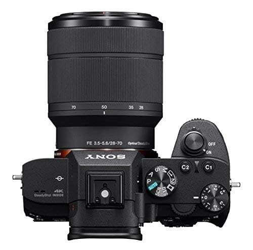 Sony Alpha A7 Iii Full-Frame Professional Camera 35Mm Sensor With Sel2870 Interchangeable Lens, 24.2 Megapixels - Black (Ilce-7M3K)