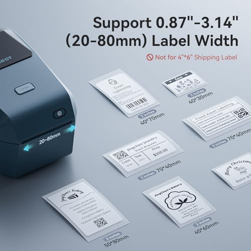 NIIMBOT K3 Label Printer, 3 Inch Label Maker with High-Speed, Bluetooth and USB Connection, Support Smartphone & PC, Thermal Label Maker for Small Business and Home Office