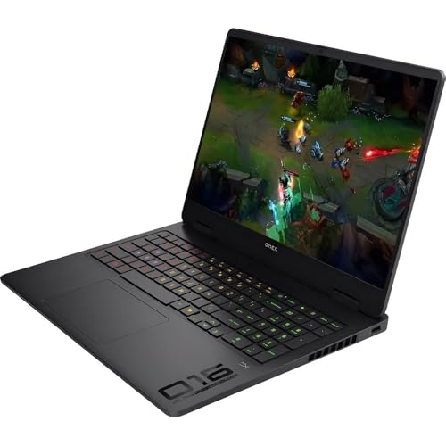 HP OMEN Gaming Laptop, 16" 2K 144Hz FHD IPS Display, Intel Core Ultra 7 255H, 16GB RAM, 1TB SSD, GeForce RTX 5060 8GB GPU, English Keyboard, Windows 11 Home, Shadow Black