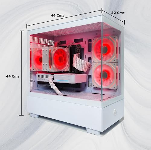 2 FAR ROBOTICS White Gaming PC - Intel i7-10700F, RTX 5060 Ti, 32GB DDR4, 1 TB SSD, Windows 11 Pro, 1 Year Warranty | Bluetooth and WIFI | T-400