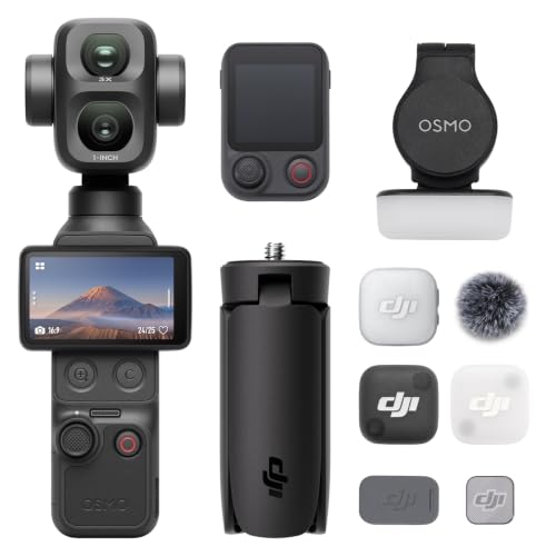 DJI Osmo Pocket 4P Vlog Combo, Dual-Lens Vlog Camera, Cinematic 4K