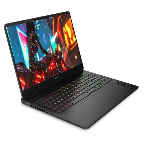 OMEN 16 Gaming Laptop, 16" 2K 144GHZ Display, NVIDIA GeForce RTX 5060 8GB GDDR7, AMD Ryzen 9 8940HX, 16GB RAM | 512GB SSD, Windows 11, With free Office 365 + Consumix Mouse pad English black