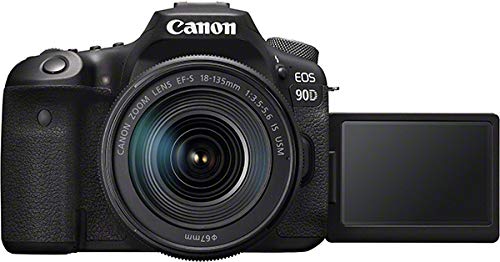 Canon 3616C016 90D Digital SLR Camera with 18-135 IS USM Lens - Black,