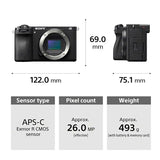 Sony Alpha ILCE-6700 APS-C Interchangeable-Lens Mirrorless Camera (Body Only) | Made for Creators | 26.0 MP | 4K 60p Recording - Black (Renewed)