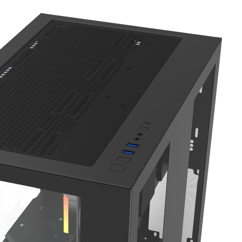 INFINIARC RTX 5070 GAMING DESKTOP PC (CUBE Case, B860 Motherboard, RTX 5070 12GB GPU, Core Ultra 7 265F CPU, 16GB DDR5 RAM, 1TB SSD M.2, 360mm ARGB Liquid Cooler, 750W Gold PSU, Windows Pro) Black
