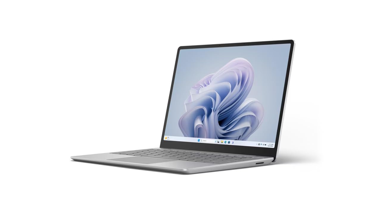 Microsoft Surface Laptop Go 3, 12.4" Touch Pixel Sense Display, Intel Core i5-1235U, 8GB RAM, 256GB SSD, Intel Iris XE Graphics, Win11, Platinum Color, Eng-Arb KB - [XK1-00032] Middle East Version