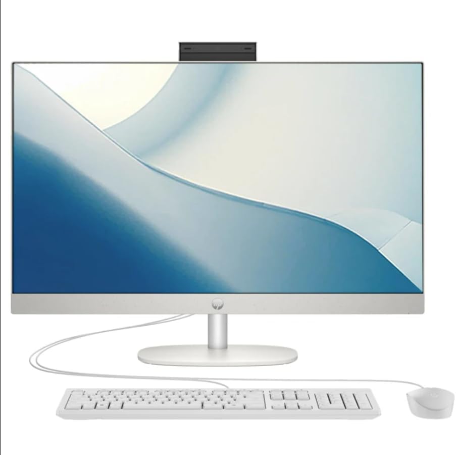 HP (Upgraded) All-in-One 24-inch Desktop, 13th Generation Intel Core i5-1335U processor| 8GB DDR4 RAM| 512GB NVMe SSD| 23.8â€ FHD Display | Windows 11 (Shell White)