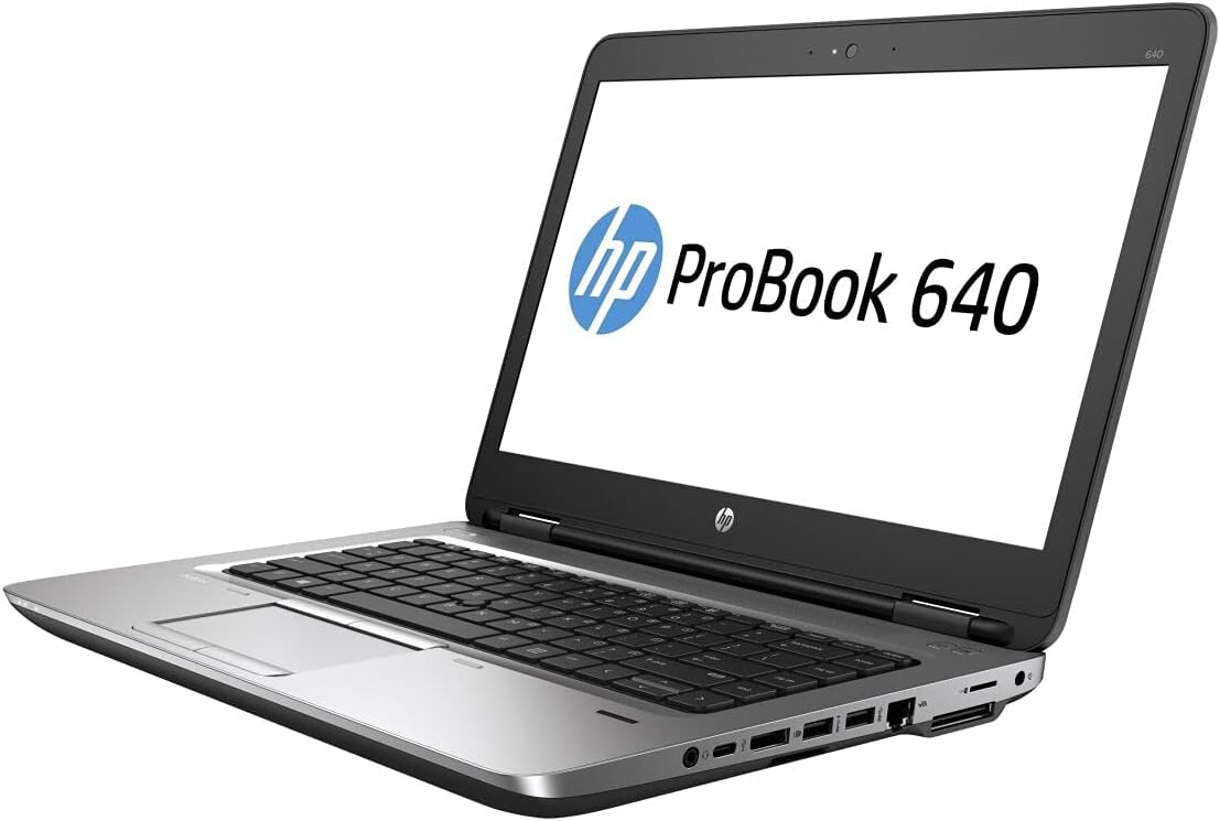 HP Probook 640 G2 Business Laptop, Intel Core i5-6300U CPU, 8GB DDR4 RAM, 256GB SSD Hard, 14 inch Display, Windows 10 (Renewed)