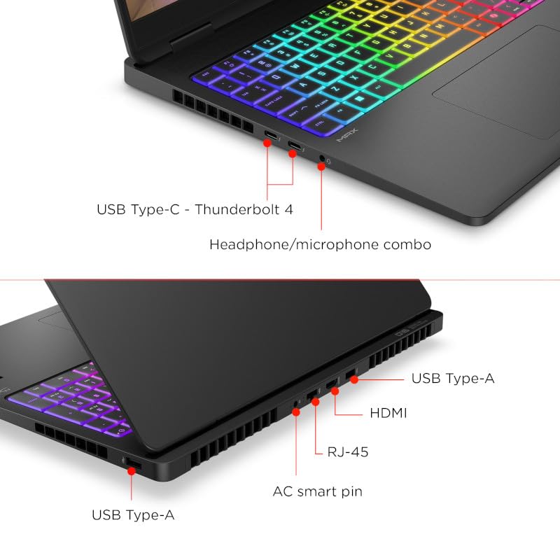 HP OMEN MAX Gaming Laptop 16-AH0014NE | 16" WQXGA Display | Intel Core Ultra 9-275HX | 64GB DDR5 RAM | 2TB SSD | 16GB NVIDIA GeForce RTX 5080 | Windows 11 | Shadow black | En/Ar Keyboard | UAE Version