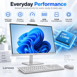 Lenovo A100 23.8" FHD All-in-One Desktop PC, Intel Core i3-N305, 16GB DDR5 RAM, 512GB PCIe NVMe SSD, Intel UHD Graphics, Wi-Fi 6, Windows 11 Upgraded, Cloud Grey – F0JN002SAK