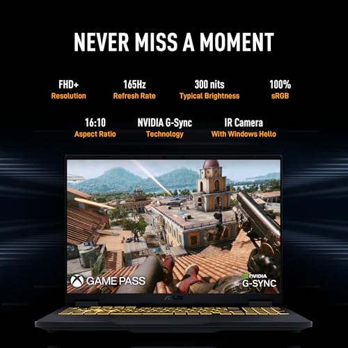 ASUS TUF F16 14th Gen Intel Core i7 14650HX Gaming Laptop Nvidia RTX 5060-8GB, WUXGA 165Hz,32GB RAM GDDR5-1TB SSD, Windows 11 Office Home 2024/Jaeger Gray FX608JMR