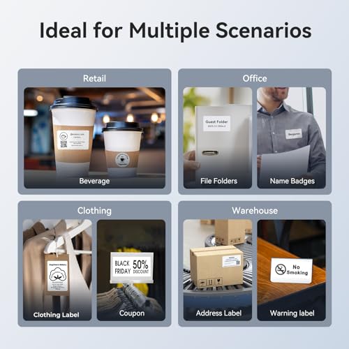 NIIMBOT K3 Label Printer, 3 Inch Label Maker with High-Speed, Bluetooth and USB Connection, Support Smartphone & PC, Thermal Label Maker for Small Business and Home Office