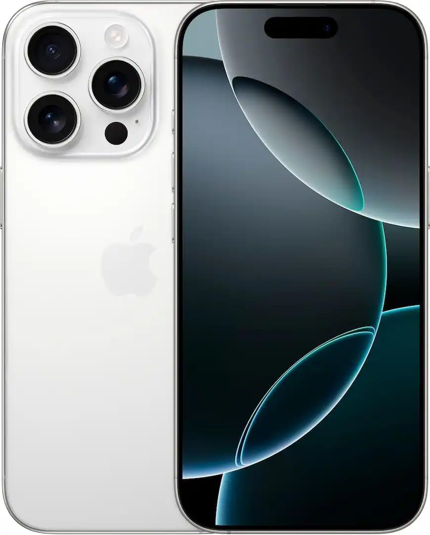 Apple iPhone 16 Pro, 256GB, White Titanium - Unlocked (Renewed)