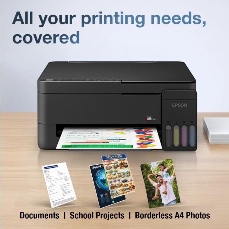 Epson EcoTank L3351 Printer | Perfect for Home Use | Wireless | A4 | Print, Copy, Scan | Includes up to 3 Years of Ink
