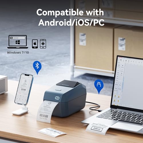 NIIMBOT K3 Label Printer, 3 Inch Label Maker with High-Speed, Bluetooth and USB Connection, Support Smartphone & PC, Thermal Label Maker for Small Business and Home Office