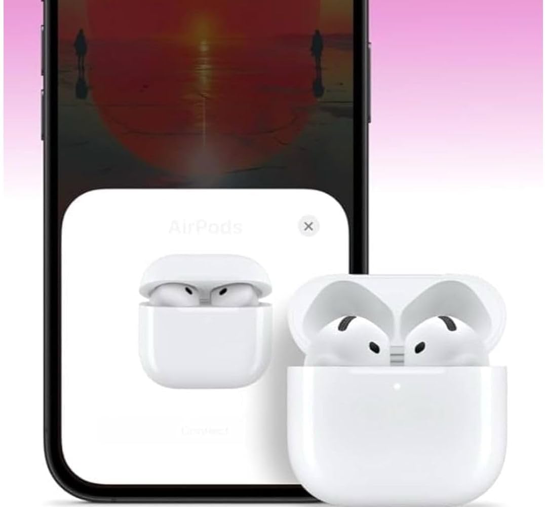 Earbuds-4 Bluetooth Headphones with Active Noise Cancellation Adaptive Audio Personalized Spatial AudioUSB-C Charging Case.