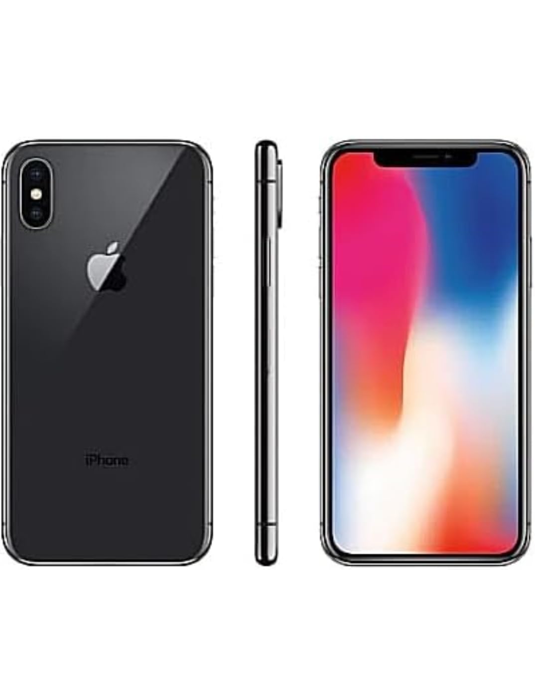 iphone X 256Gb black (Renewed)