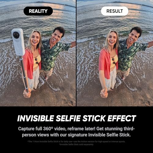 Insta360 X5 Satin White - 8K 360 Camera with Dual 1/1.28" Sensors