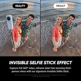 Insta360 X5 Satin White - 8K 360 Camera with Dual 1/1.28" Sensors