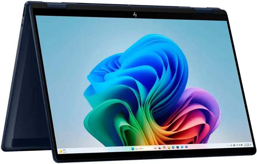 HP OmniBook X Flip 14 Ai Laptop, 14" 2K Touch IPS Display, Intel Core Ultra 7 256V, 16GB LPDDR5x RAM, 1TB SSD, Intel Arc 140V 8GB, Copilot+ NextGen AI PC, Backlit Keyboard, Win 11, Blue