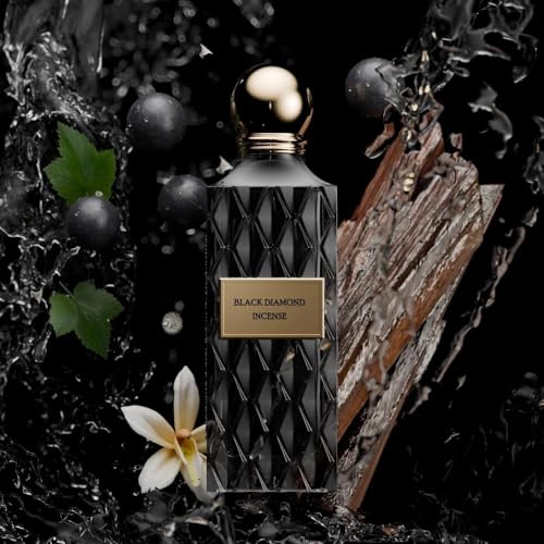 Ibraheem Al.qurashi Black Diamond Incense 150ml Extrait De Parfume - Perfume For Men - Women Perfume - Long Lasting Refreshing Fragrance