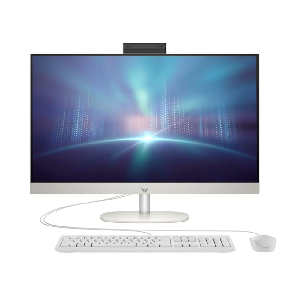 2023 Newest HP All-in-One 27-inch Desktop, 13th Generation Intel Core i7-1355U processor|16GB DDR4 RAM|1TB M.2 SSD|Intel® Iris® Xᵉ Graphics| Windows 11 Pro - Shell white (Upgraded)