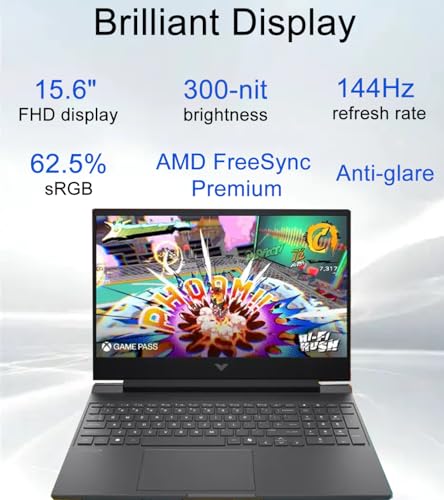 HP Victus 15 15.6" Gaming Laptop, NVIDIA RTX 4050 6GB, AMD Ryzen 7 7445HS