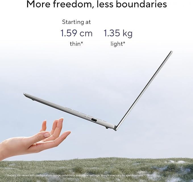 Asus Laptop Vivobook S14 S3407QA-KP014W X X126100 16GB/1TBSSD/14"WQXGA/WIN11-H/GRAY/ENG