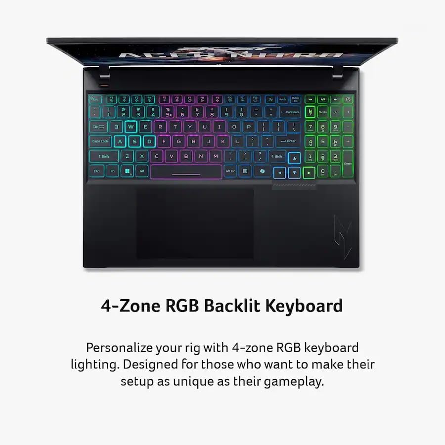 Acer Nitro V 16" WUXGA 165Hz Gaming Laptop | Intel Core 7 240H Processor | NVIDIA GeForce RTX 5060 | 16GB DDR5 2TB SSD | Backlit KB Wi-Fi6E Bluetooth Win11 Obsidian Black | w/USB Hub, W/GaLiMu