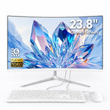 All-in-one computer 23.8 inch curved screen,slim design for office