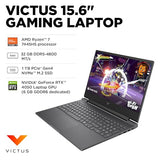 HP Victus 15 15.6" Gaming Laptop, NVIDIA RTX 4050 6GB, AMD Ryzen 7 7445HS