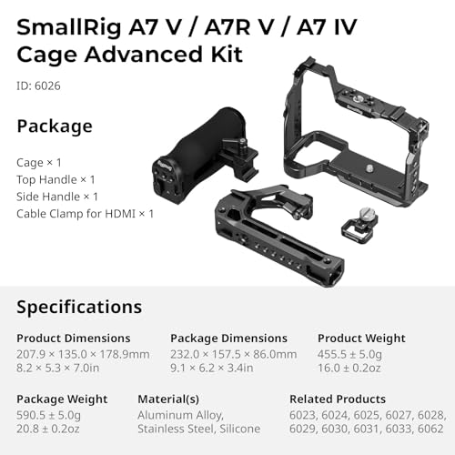SmallRig A7 V / A7R V / A7 IV Cage Advanced Kit