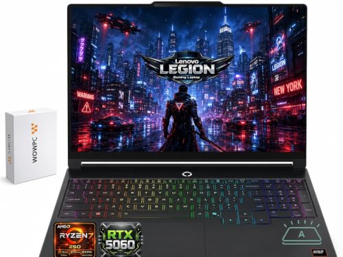 Lenovo Legion 5 15.3" Gaming Laptop | AMD Ryzen 7 250 | NVIDIA GeForce RTX 5060 Laptop GPU 8GB | 165Hz OLED | 16GB DDR5 RAM | 1TB PCIe SSD | HDMI 2.1 | for Gaming & Everyday Use