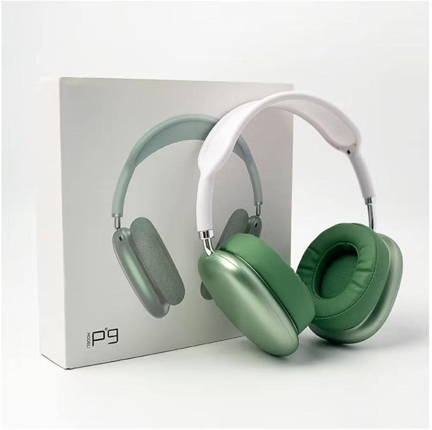 Generic ""Premium P9 Over-Ear Wireless Bluetooth Headphones - Noise Cancelling, Hi-Fi Stereo Sound, Sport Headset with Microphone, Compatible with All Phones for Enhanced Music and Calls""