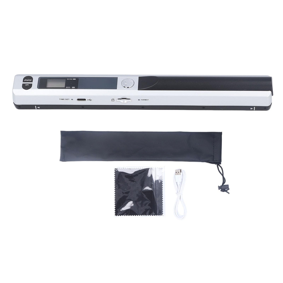 Cryfokt Portable Document Scanner, Mobile Photo Scanner for A4 Documents High Definition 900 DPI Photos Receipts PDF JPG Scanning Handheld Rechargeable Scanner for Home Office Travel