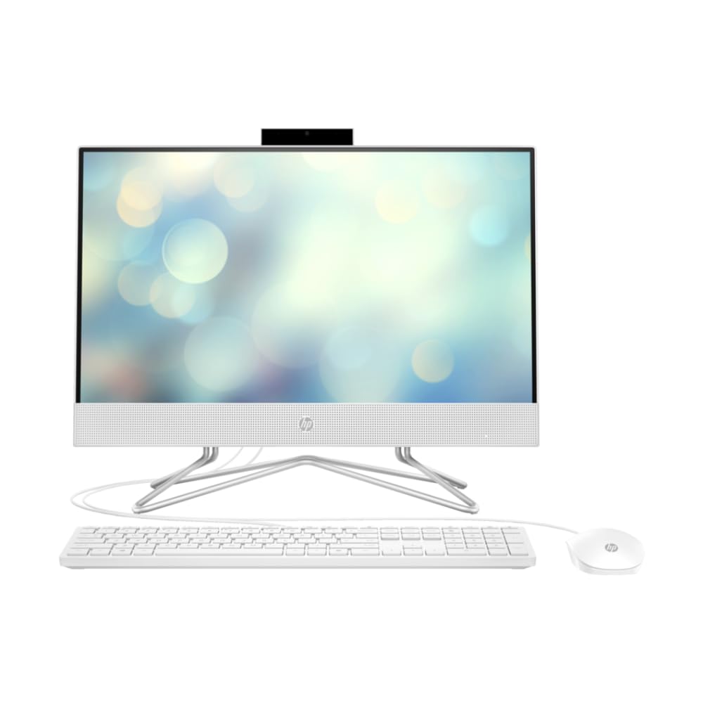 2023 Newest HP All-in-One 22-inch Desktop, 12th Generation Intel Core i5-1235U processor| 8GB DDR4 RAM| 512GB NVMe SSD | Intel® Iris® Xᵉ Graphics| 21.5" FHD Display| Windows 11 Pro (Starry White)